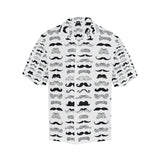 Mustache Beard Pattern Print Design 04 Men's All Over Print Hawaiian Shirt (Model T58)