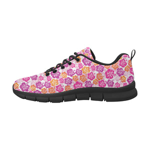 Hibiscus Pattern Print Design 01 Women's Sneaker Shoes