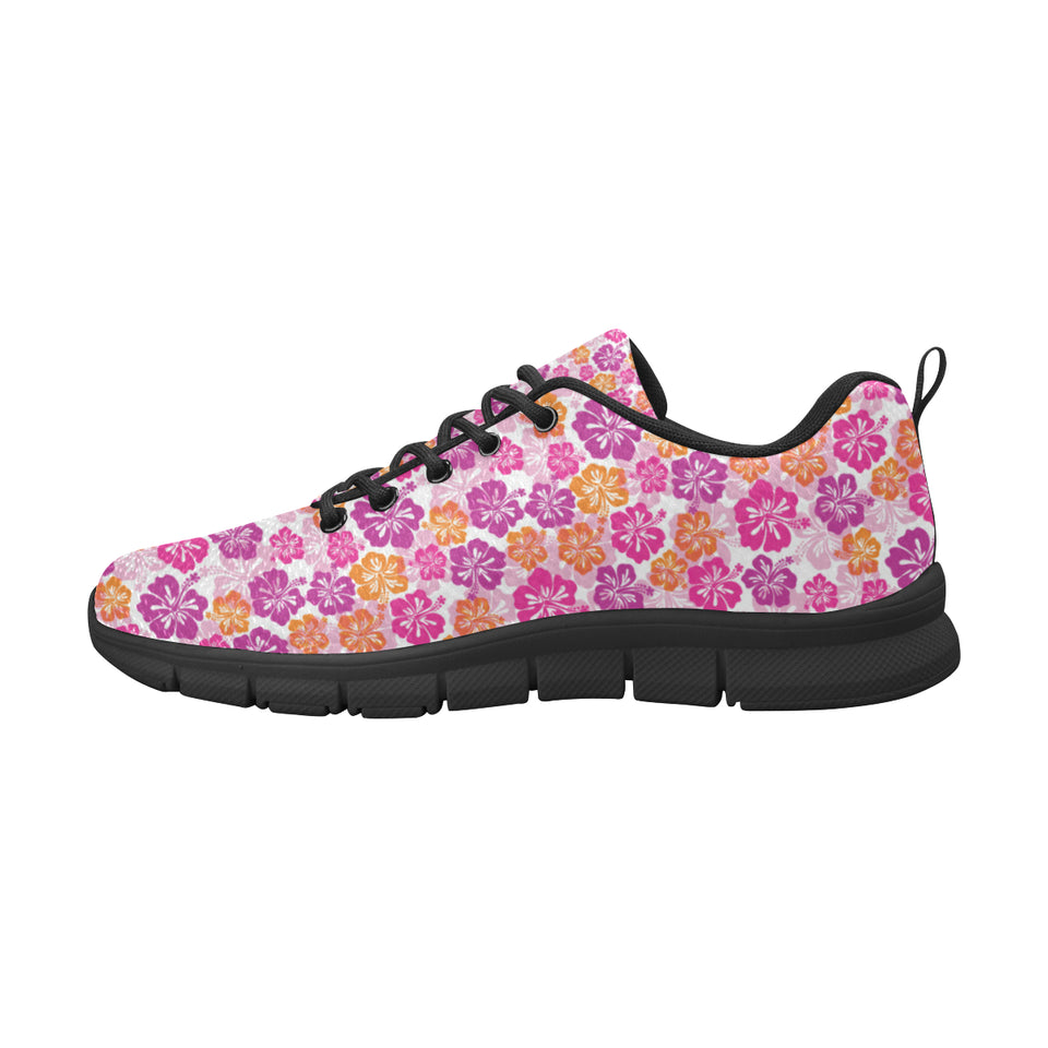 Hibiscus Pattern Print Design 01 Women's Sneaker Shoes
