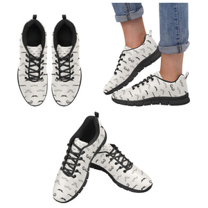 Mustache Beard Pattern Print Design 05 Women's Sneaker Shoes