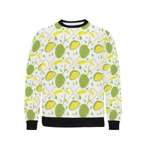 Durian pattern background Men's Crew Neck Sweatshirt