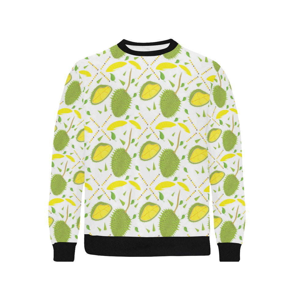 Durian pattern background Men's Crew Neck Sweatshirt