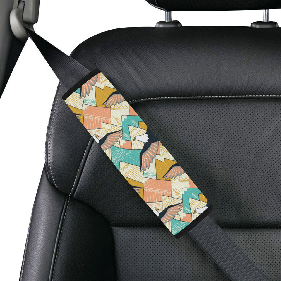 Eagle Pattern Print Design 02 Car Seat Belt Cover