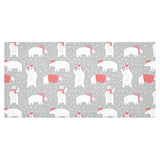 Cute polar bear christmas snow pattern Tablecloth