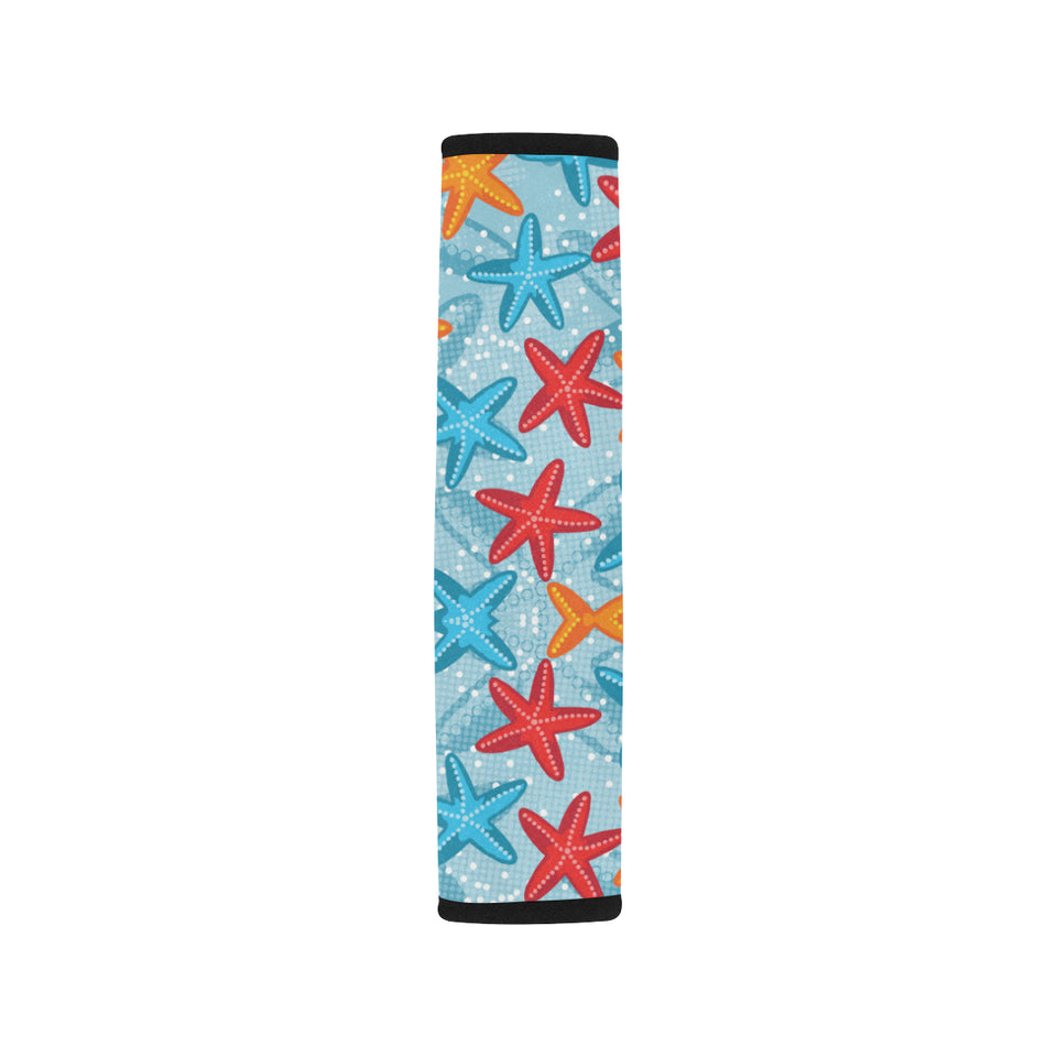 Blue red orange starfish pattern Car Seat Belt Cover