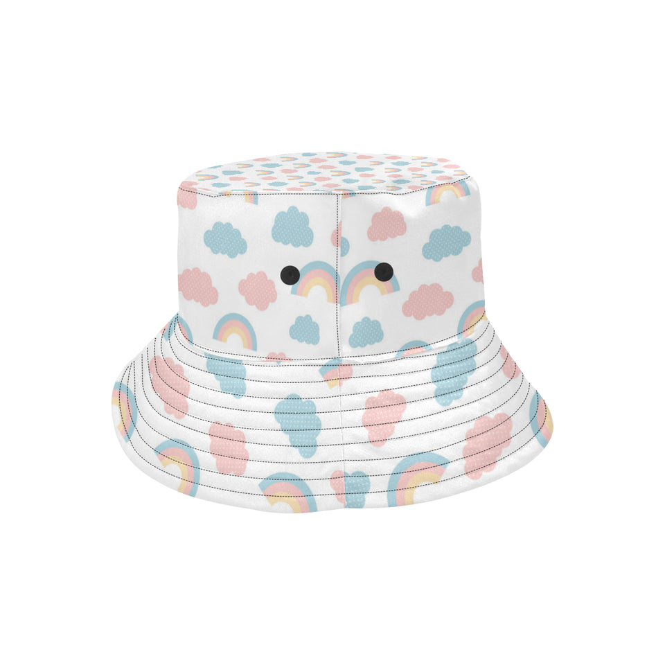 Cute rainbow clound pattern Unisex Bucket Hat