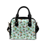 Helicopter design pattern Shoulder Handbag