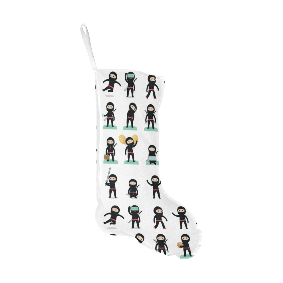 Cute ninja katana sword pattern Christmas Stocking
