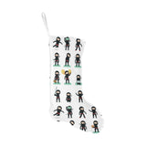 Cute ninja katana sword pattern Christmas Stocking