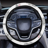 Watercolor cute rabbit pattern Car Steering Wheel Cover