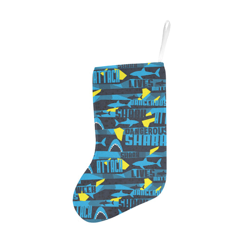 Shark dangerous Christmas Stocking