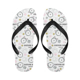 Siberian Husky design pattern Unisex Flip Flops