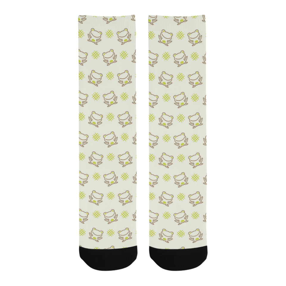 Cute cartoon frog baby pattern Crew Socks