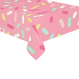 Pink donut glaze candy pattern Tablecloth