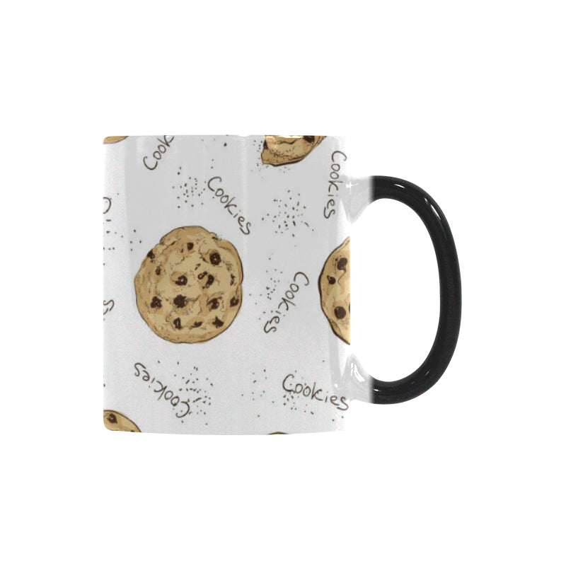 Sketch style cookie pattern Morphing Mug Heat Changing Mug