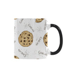 Sketch style cookie pattern Morphing Mug Heat Changing Mug