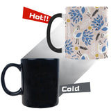 Cute peacock pattern Morphing Mug Heat Changing Mug