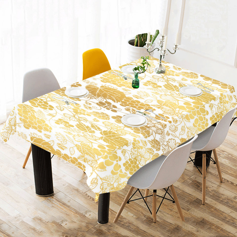 Gold grape pattern Tablecloth
