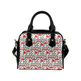 Red mushroom dot pattern Shoulder Handbag