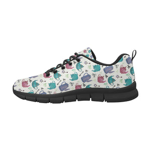 Tea pots Pattern Print Design 05 Men's Breathable Sneakers ( Model 055)