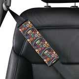 Sugar skulls flower maxican pattern Car Seat Belt Cover
