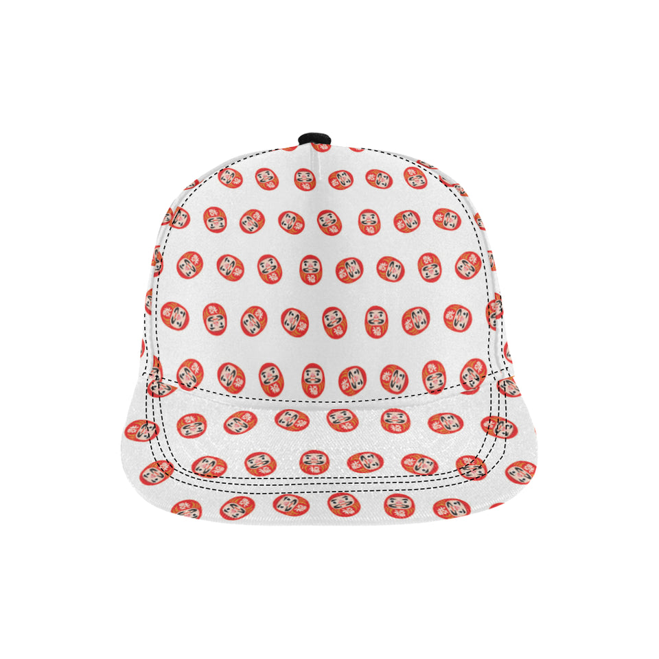 Daruma japanese wooden doll pattern All Over Print Snapback Cap