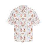 Chihuahua bone paw pattern Men's All Over Print Hawaiian Shirt