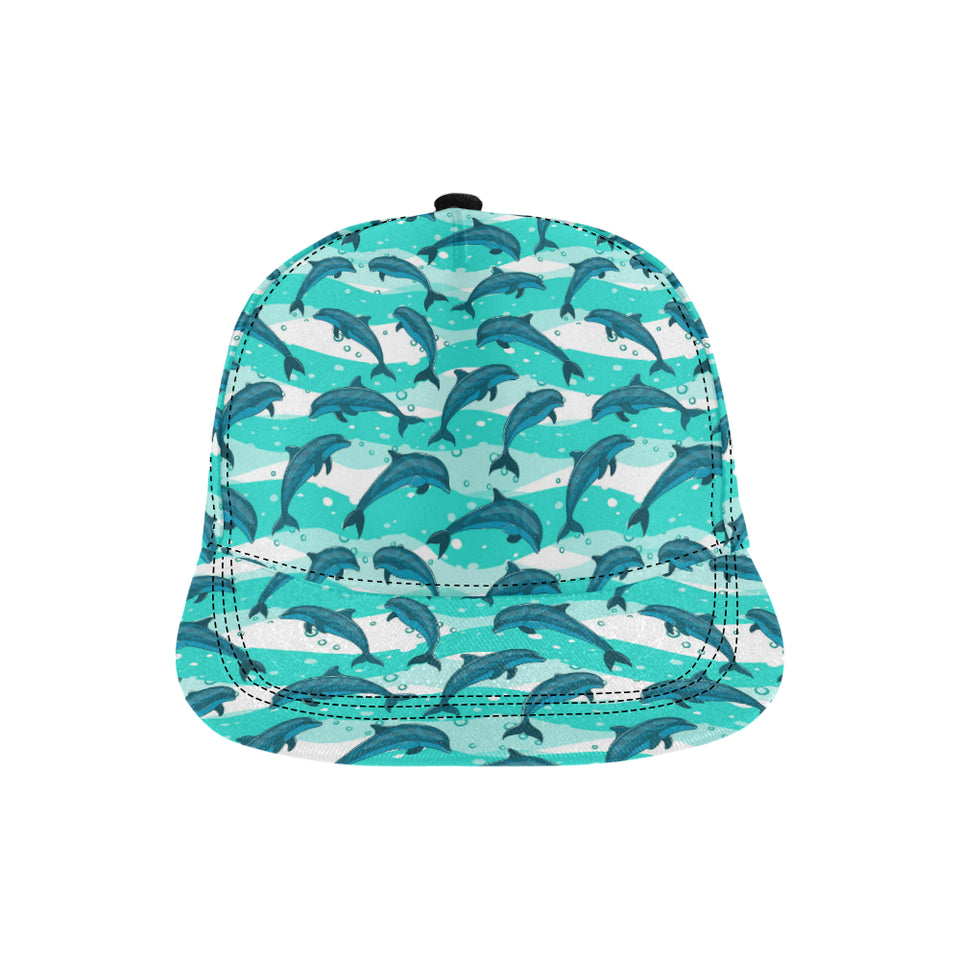 Dolphin sea pattern All Over Print Snapback Cap