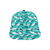 Dolphin sea pattern All Over Print Snapback Cap