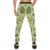 Durian leaves pattern background Unisex Casual Sweatpants