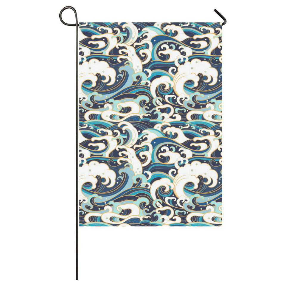 Japanese wave pattern House Flag Garden Flag