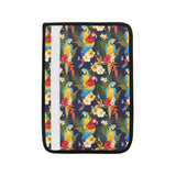 Colorful parrot flower pattern Car Seat Belt Cover