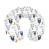 Cute sleeping sheep moon cloud pattern U-Shaped Travel Neck Pillow