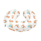 Cute Kangaroo pattern U-Shaped Travel Neck Pillow