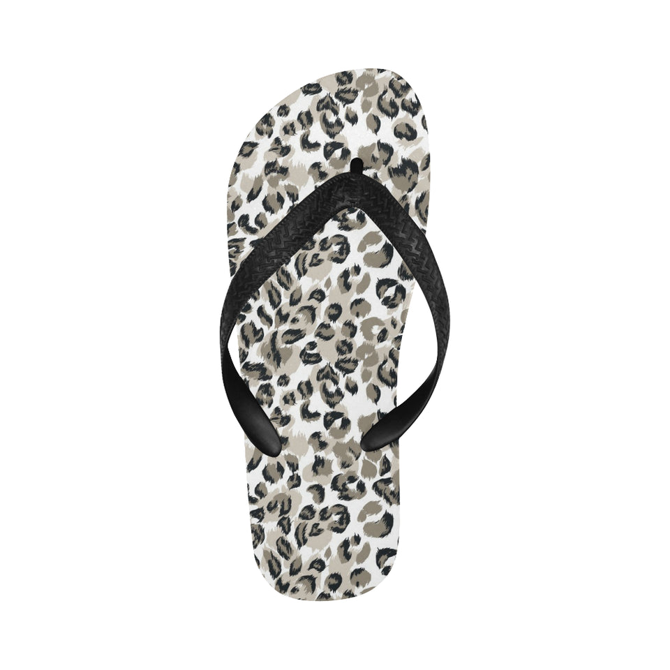 Leopard skin print pattern Unisex Flip Flops