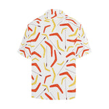 Waterclor boomerang Australian aboriginal ornament Men's All Over Print Hawaiian Shirt