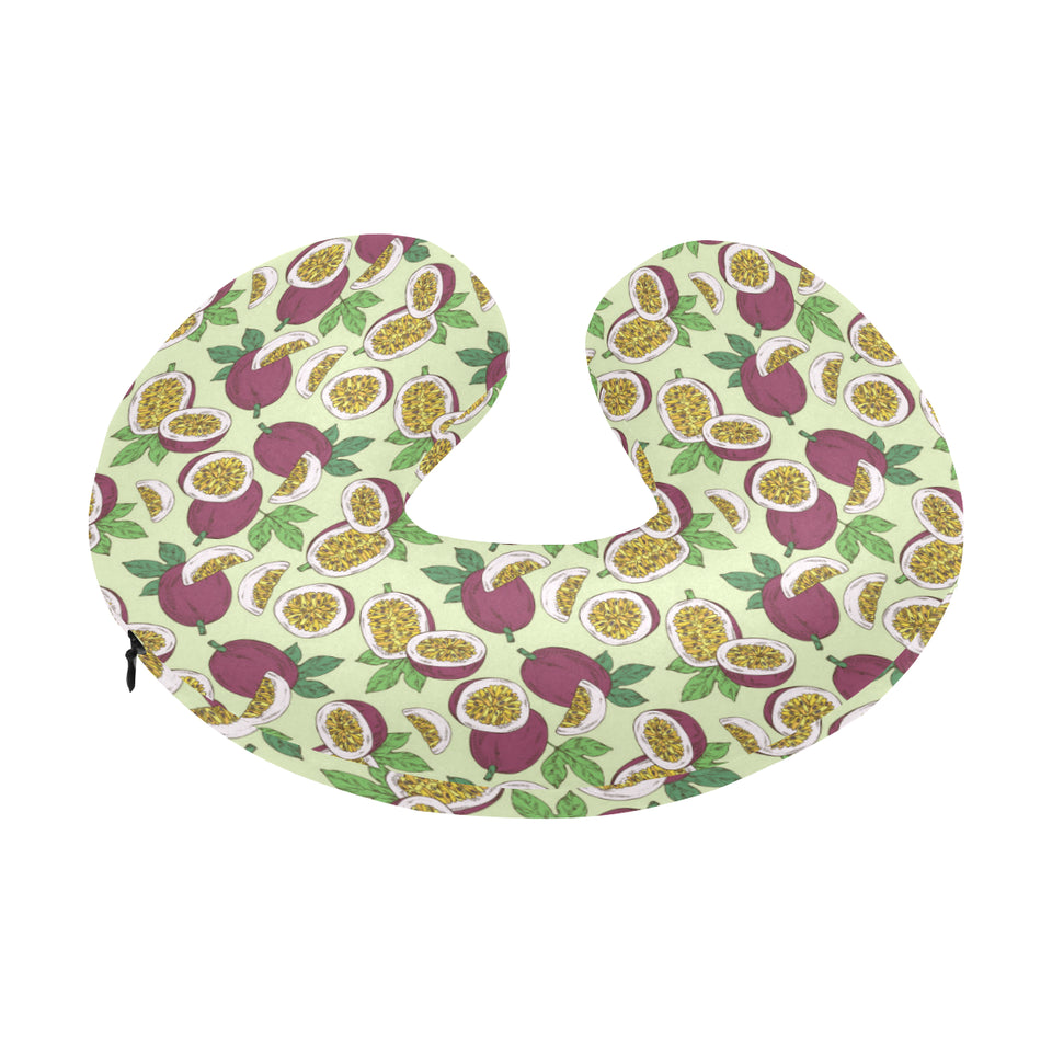 Paassion fruit pattern U-Shaped Travel Neck Pillow