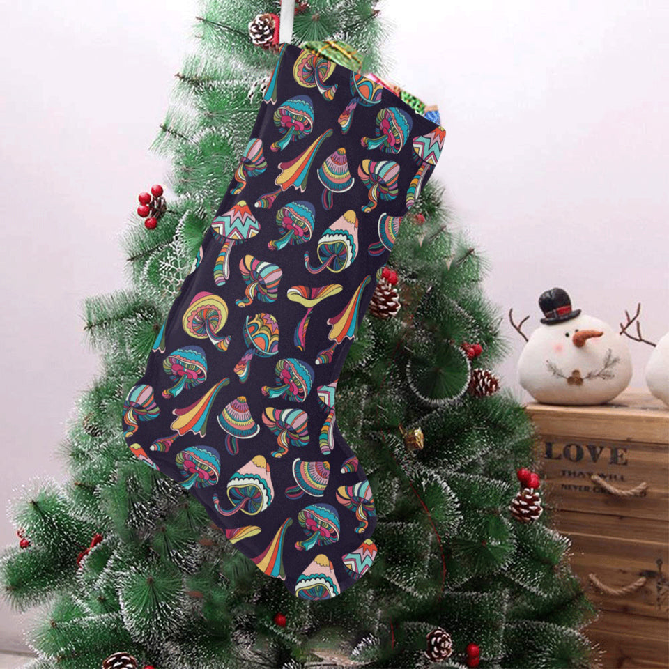 Colorful mushroom pattern Christmas Stocking