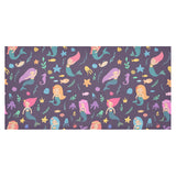 beautiful mermaid Fish jellyfish algae other marin Tablecloth