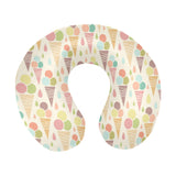 Ice cream cone pattern U-Shaped Travel Neck Pillow