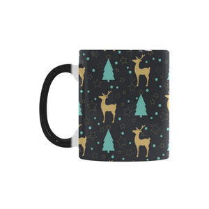 Deers star tree pattern Morphing Mug Heat Changing Mug