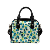 blueberry flower pattern Shoulder Handbag
