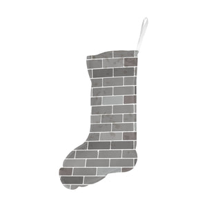 Brick Printed Pattern Print Design 05 Christmas Stocking