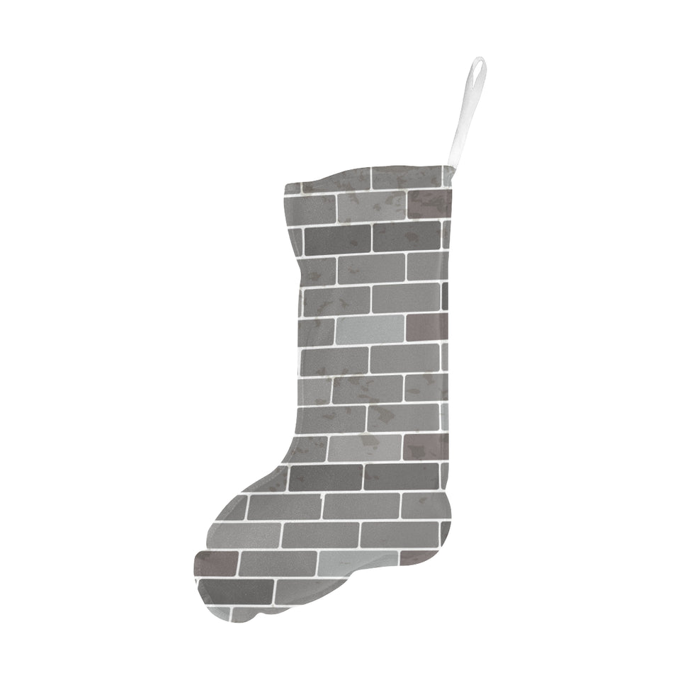 Brick Printed Pattern Print Design 05 Christmas Stocking