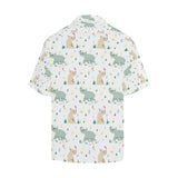 Cute Rhino pattern Men's All Over Print Hawaiian Shirt