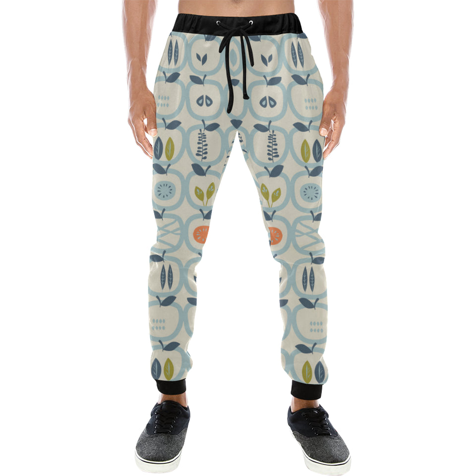 apples leaves pattern Unisex Casual Sweatpants