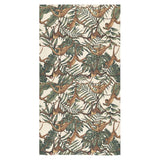 Monkey tropical leaves background Bath Towel