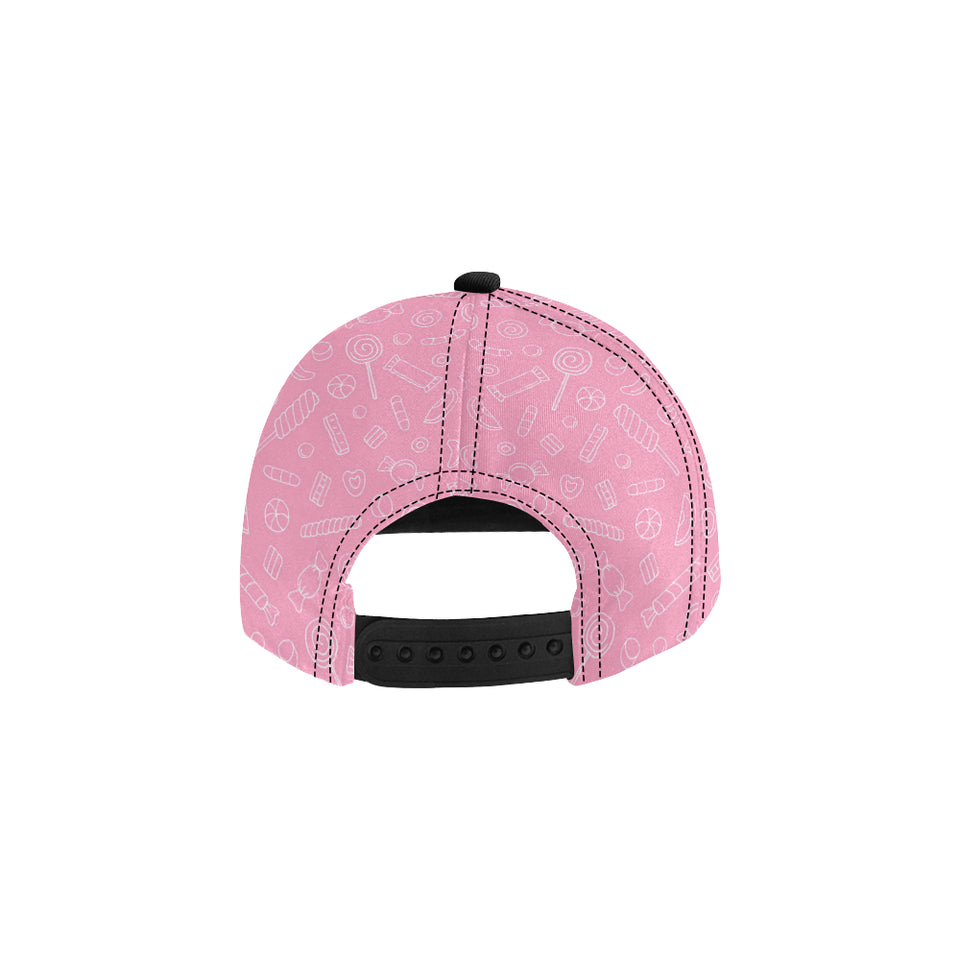 Sweet candy pink background All Over Print Snapback Cap