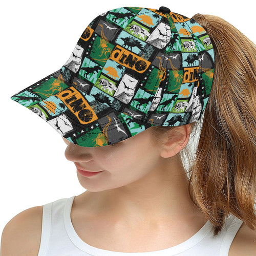 dinosaurs print pattern All Over Print Snapback Cap