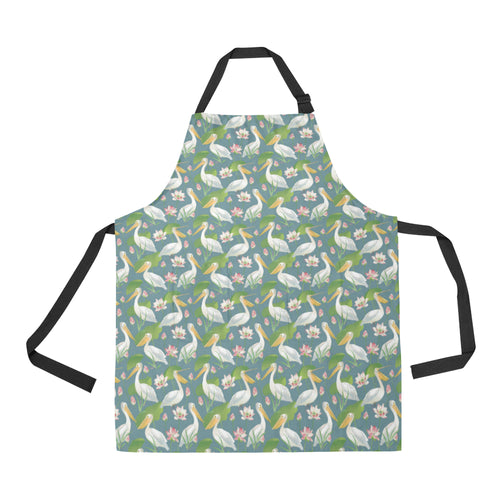 Pelican Pattern Print Design 04 All Over Print Adjustable Apron